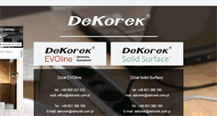 Desktop Screenshot of dekorek.com