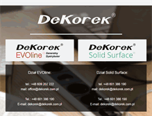 Tablet Screenshot of dekorek.com